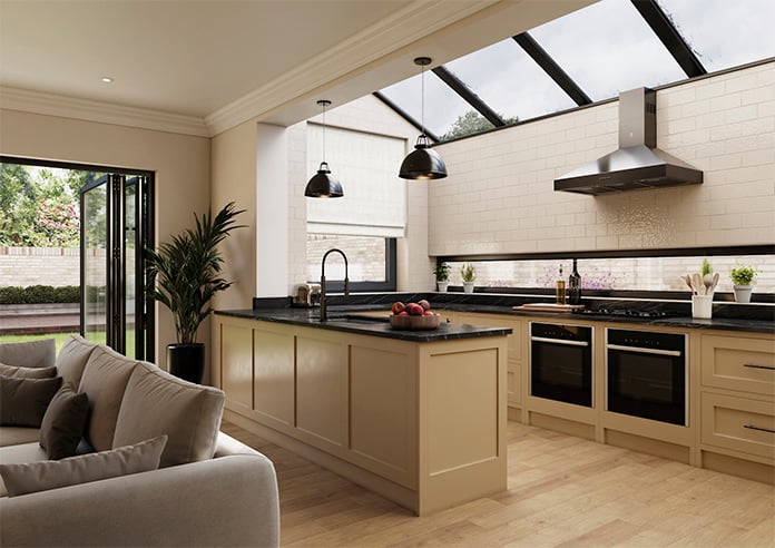 Laura Ashley Ambrose Pale, Natural - Twist&Fit Roman Blind - Image 7